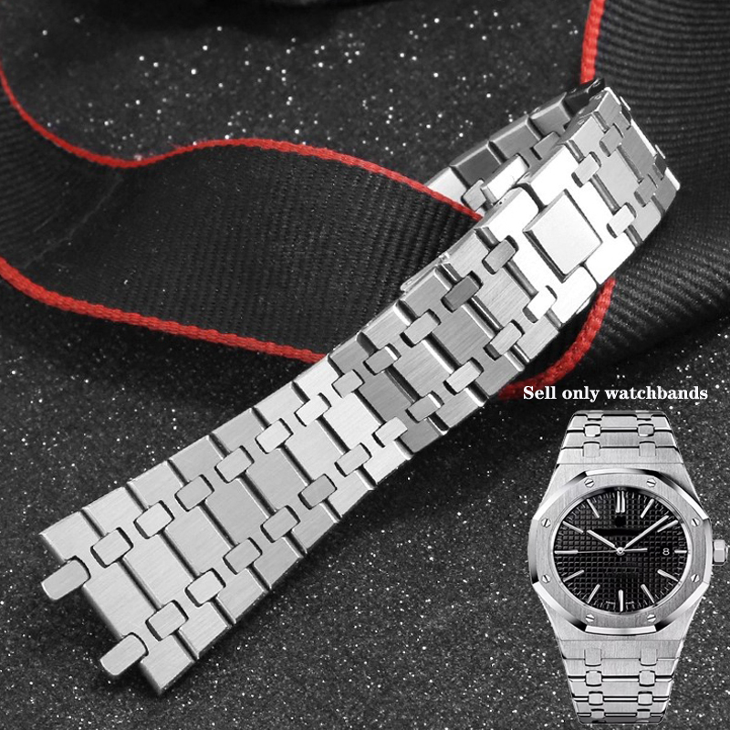 Audemars Piguet Watch Royal Oak - Solid Stainless Steel Watch Band For