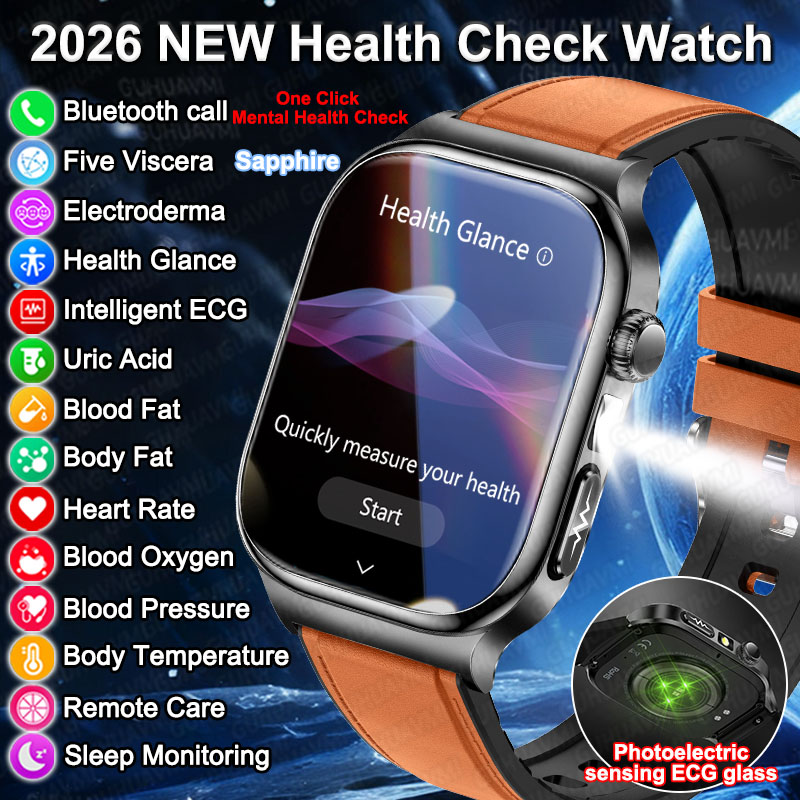 Smartwatch Military Watches For Men - 2026 New Accurate Diagnosis Smart Watch