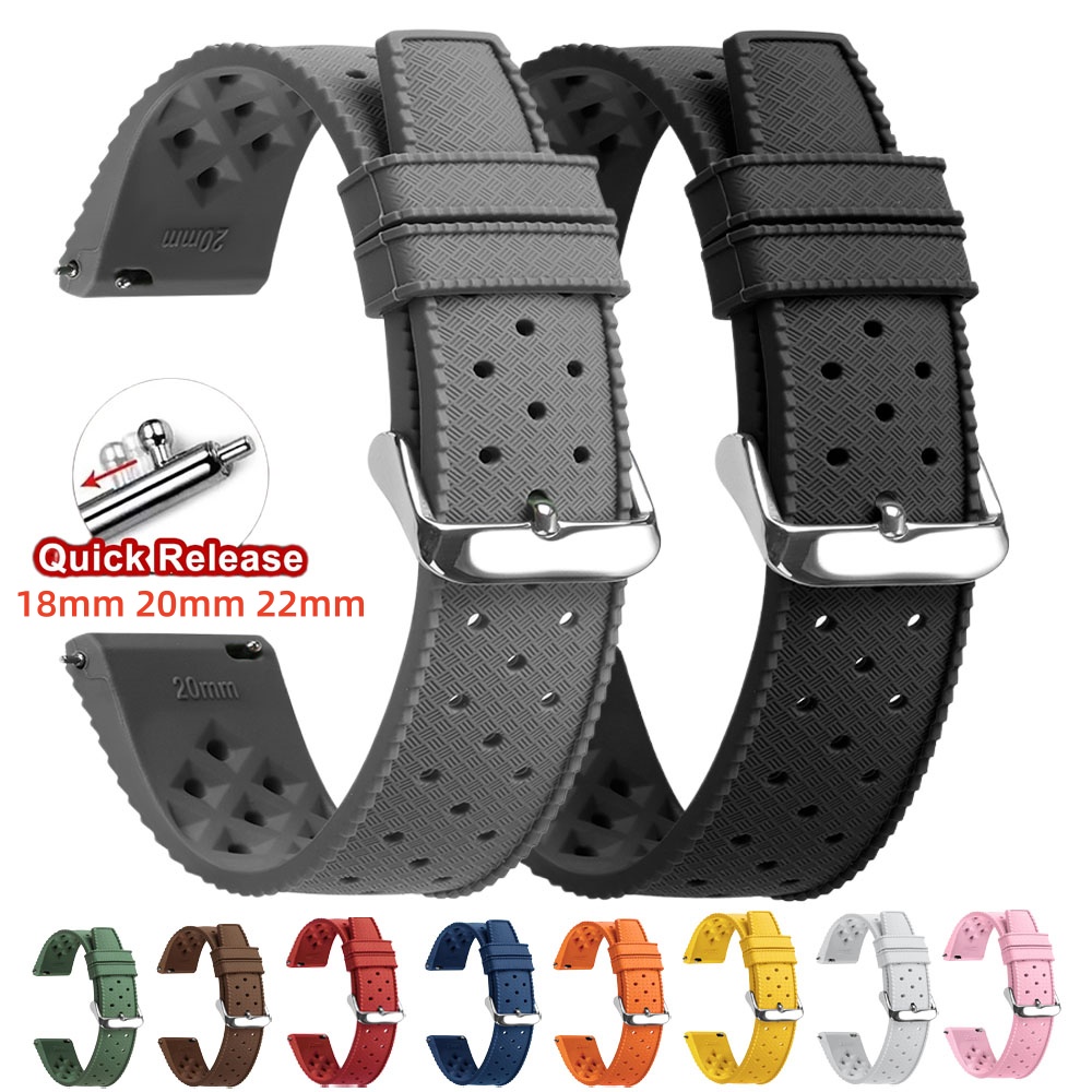Citizen Watches Smartwatch - 18mm 20mm 22mm Tropical Silicone Watch