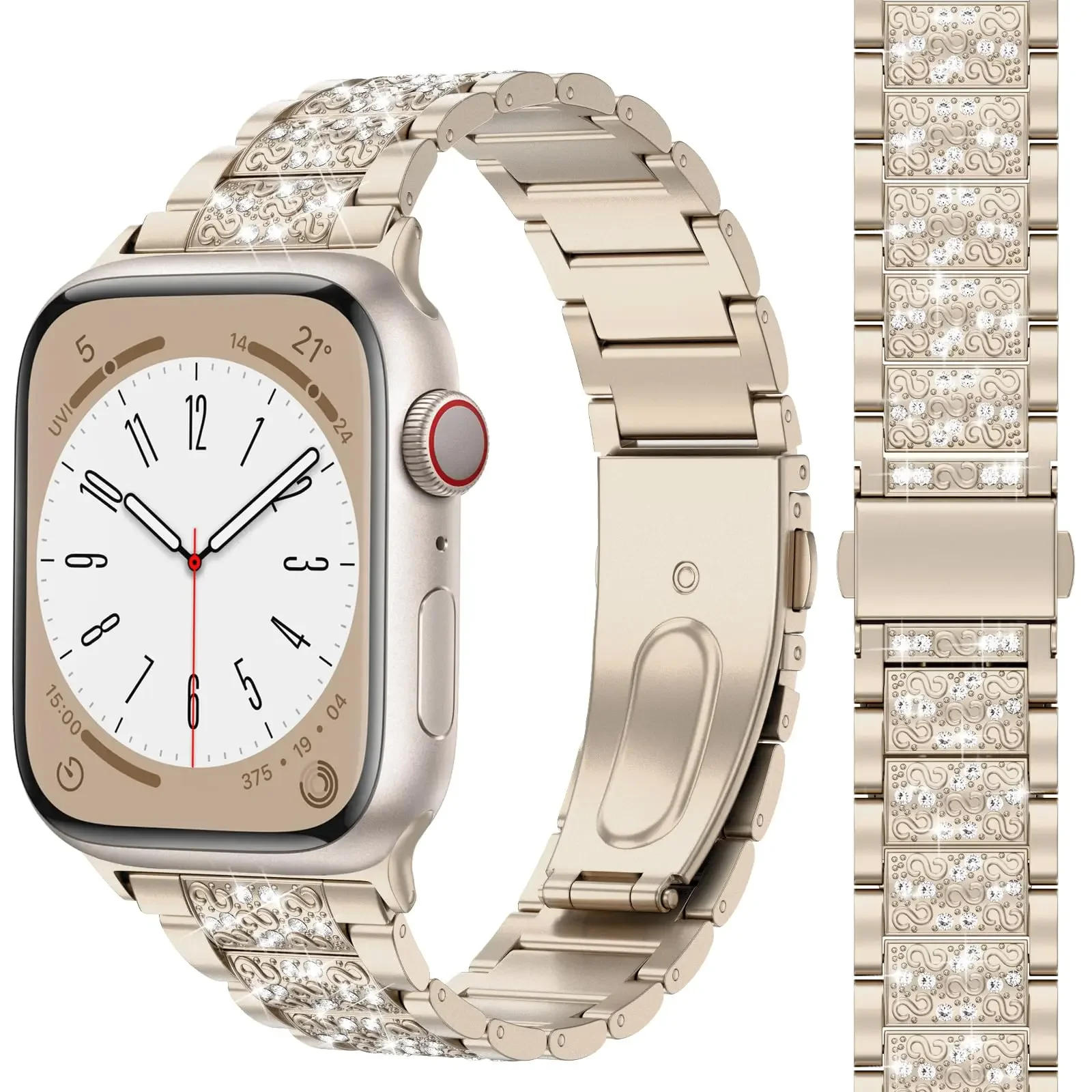 NEW Diamond Bling Strap For Ap - đánh giá và giá Smartwatch Apple Watches For Women