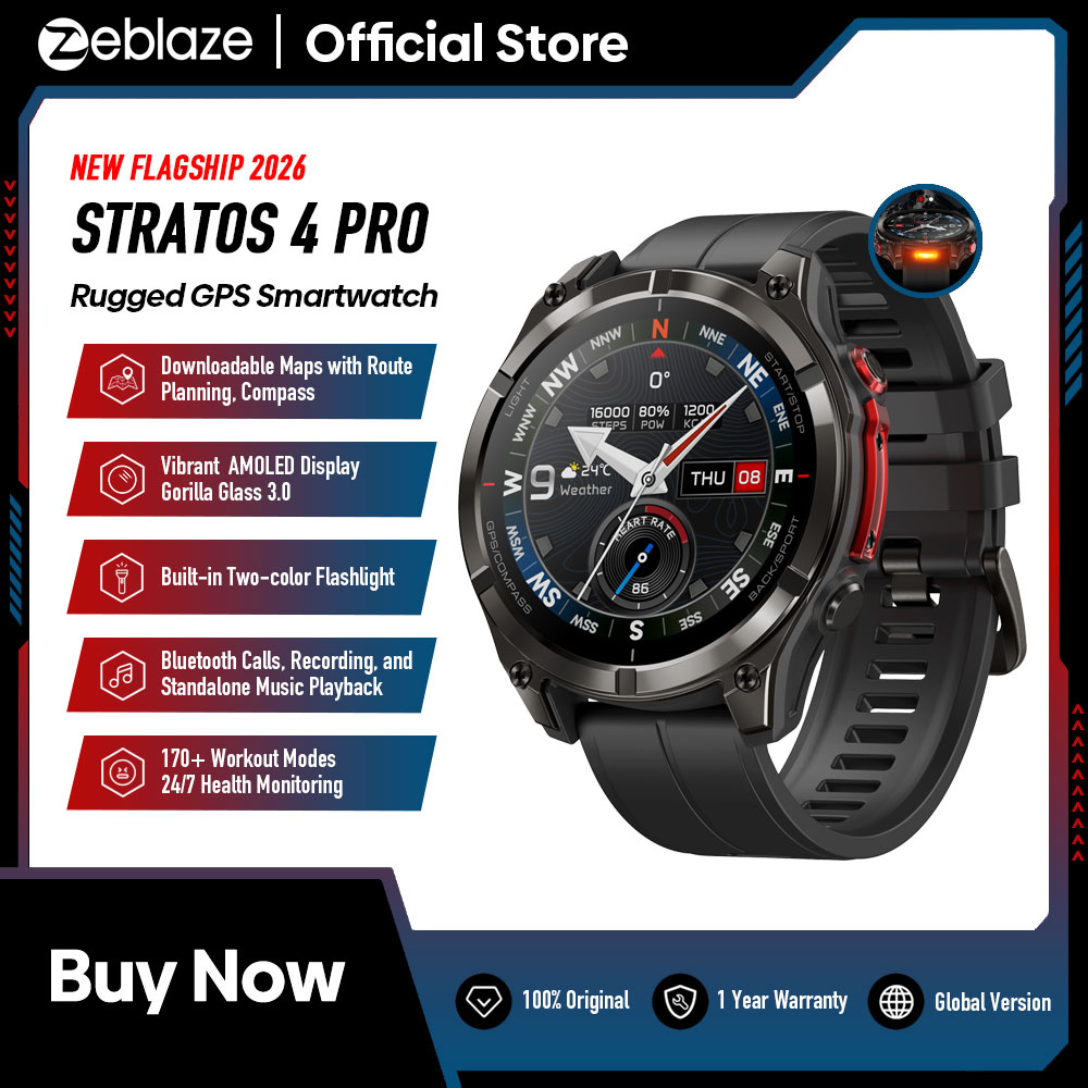 New Zeblaze Stratos 4 PRO AMOL - đánh giá và giá Hybrid Smartwatch