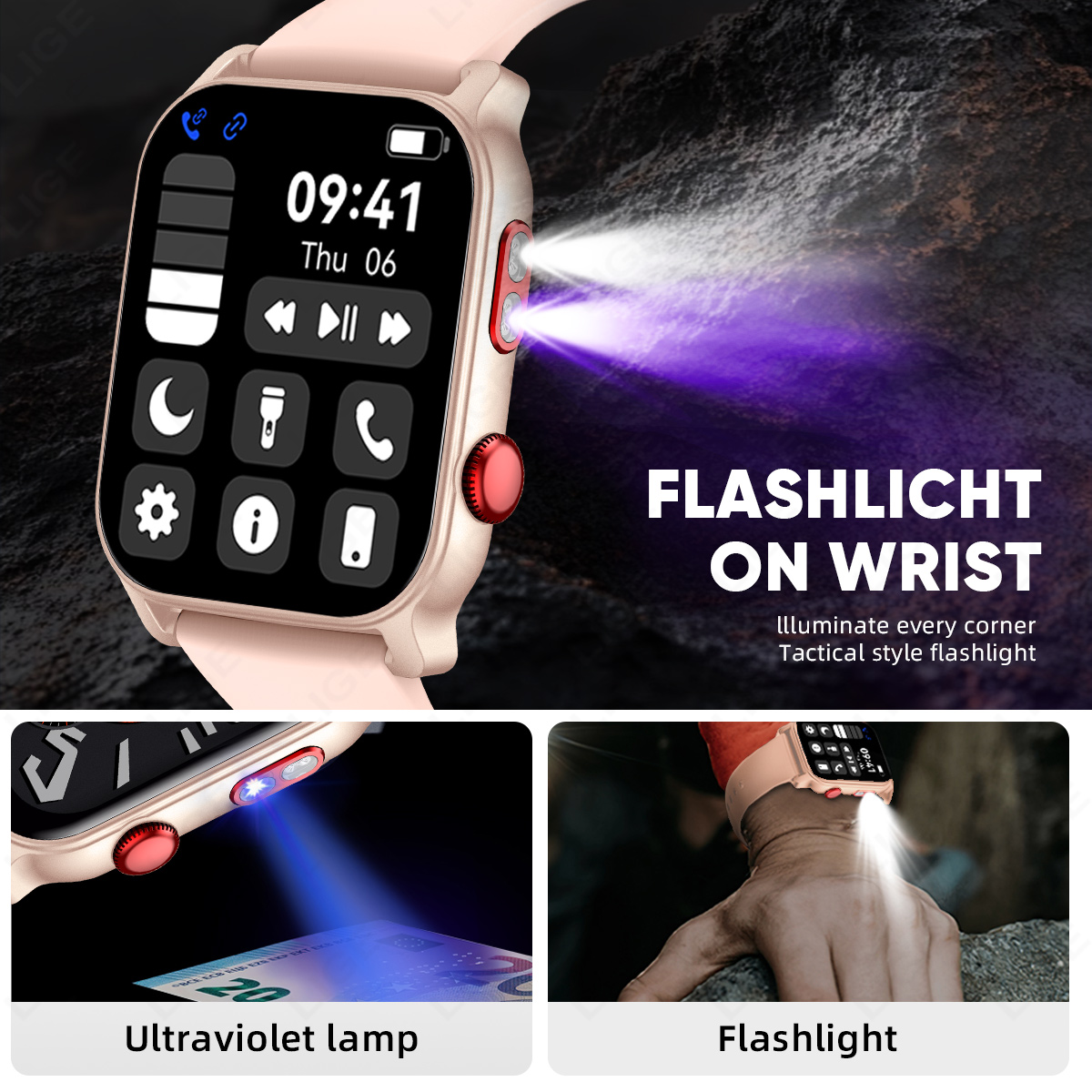 LIGE Ultra thin Smart Watch Wo - đánh giá và giá Smartwatch Purple Watches For Women