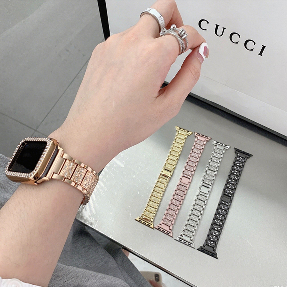 NEW Diamond case+Strap For App - đánh giá và giá Smartwatch Apple Watches For Women