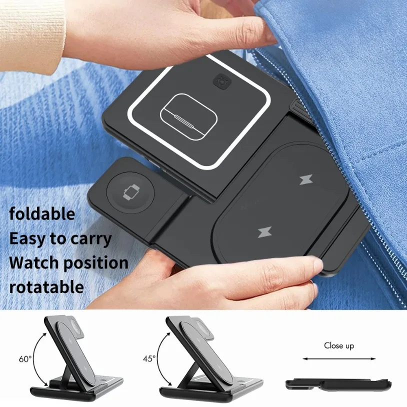 3 in 1 Foldable Wireless Charg - đánh giá và giá Smartwatch Watches Compatible With Iphone