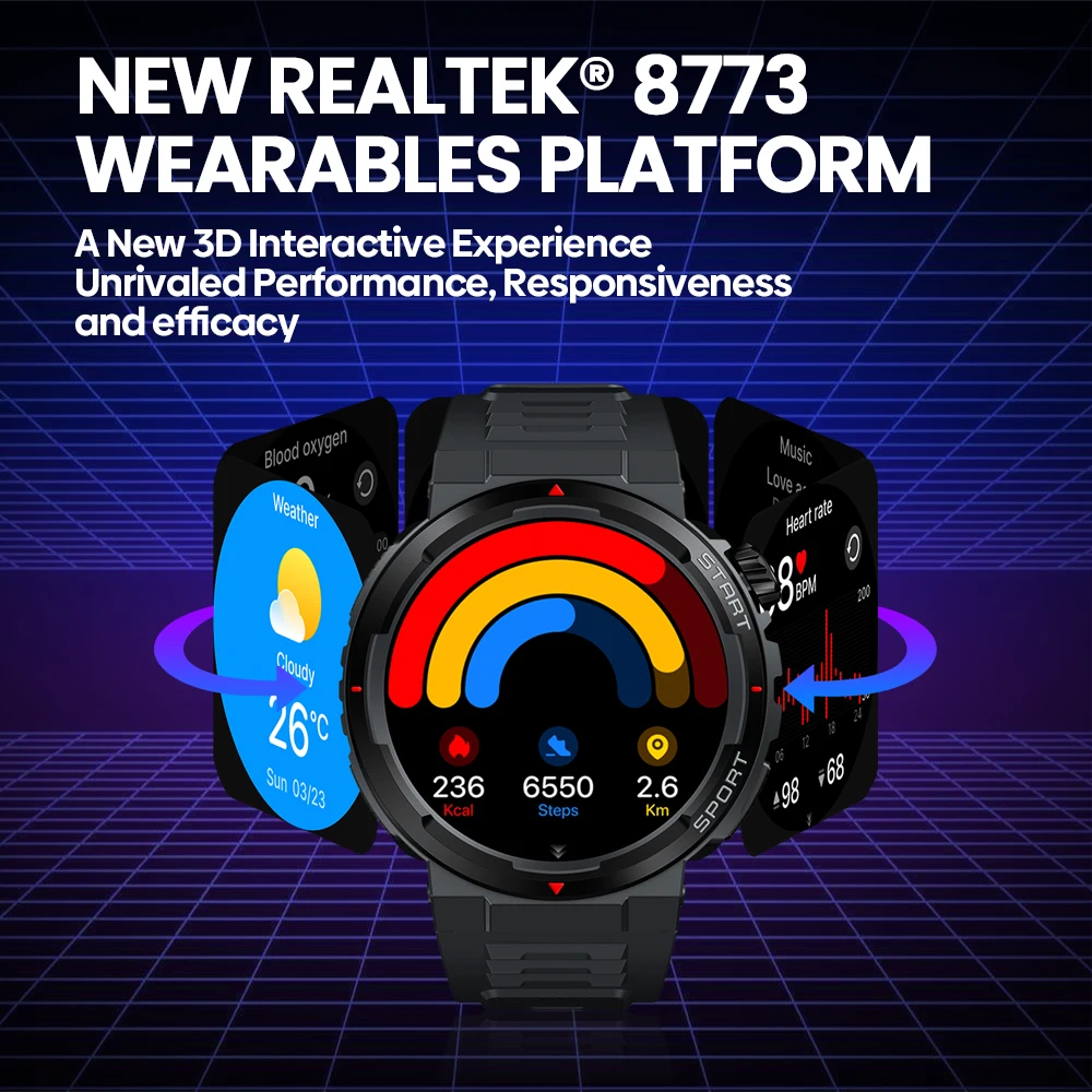New Zeblaze Ares 3 Plus 1.43'' - đánh giá và giá Hybrid Smartwatch