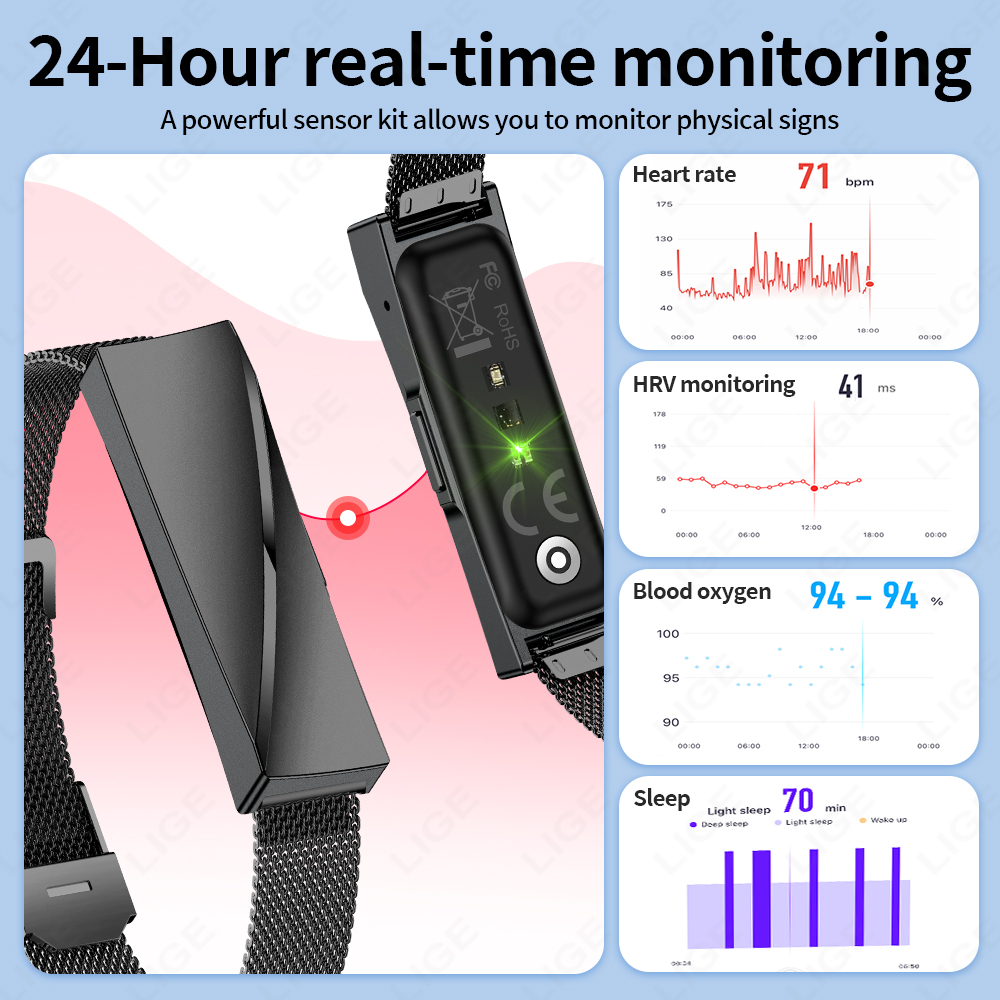 LIGE New Fashion Smart Watch M - đánh giá và giá Couple Watches Smartwatch