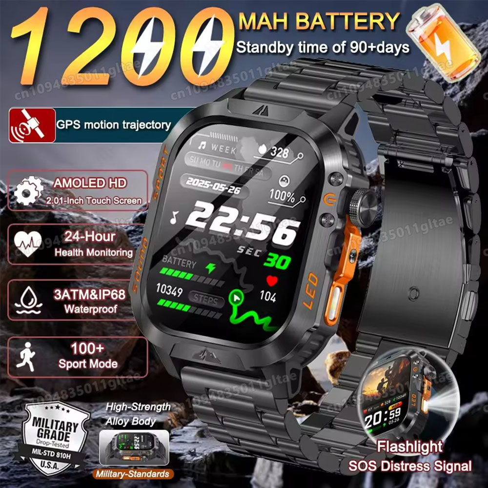 2026 New Military Smart Watch  - đánh giá và giá Smartwatch Military Watches For Men