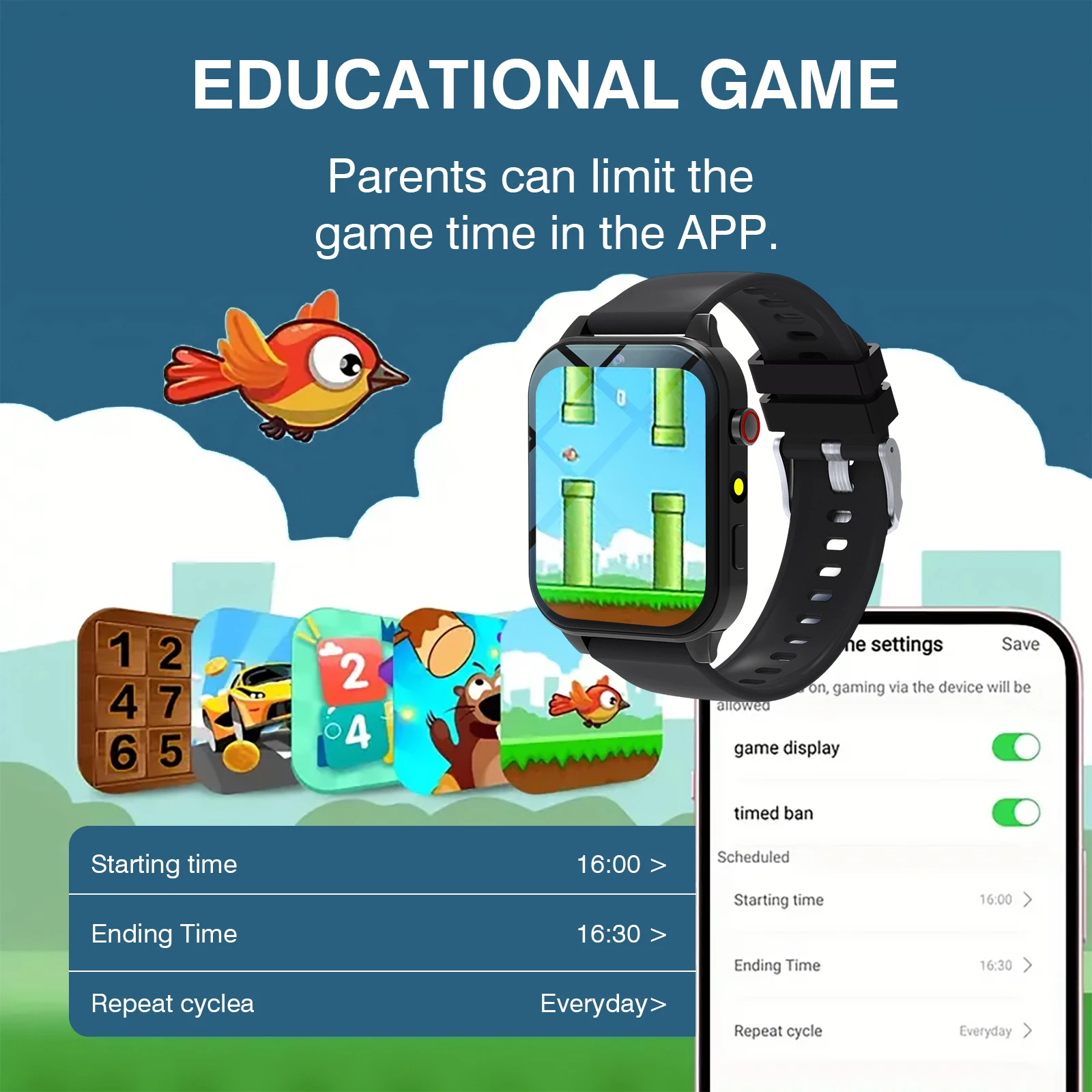 Kids′s Smart Watch 18 Games Ca - đánh giá và giá Smartwatch Watches For Kid Boy Waterproof