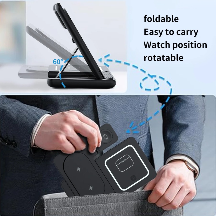 3 in 1 Foldable Night LED Ligh - đánh giá và giá Smartwatch Watches Compatible With Iphone