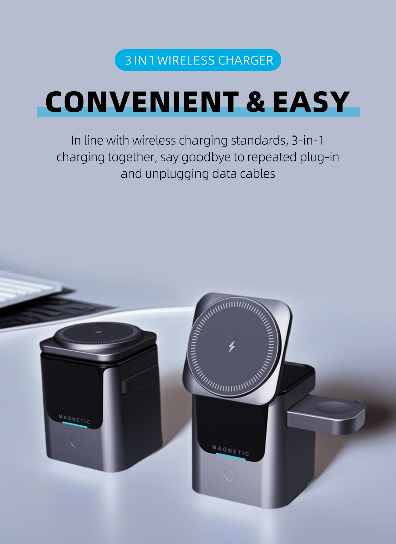 Magnetic 3 in 1 Wireless Charg - đánh giá và giá Smartwatch Watches Compatible With Iphone