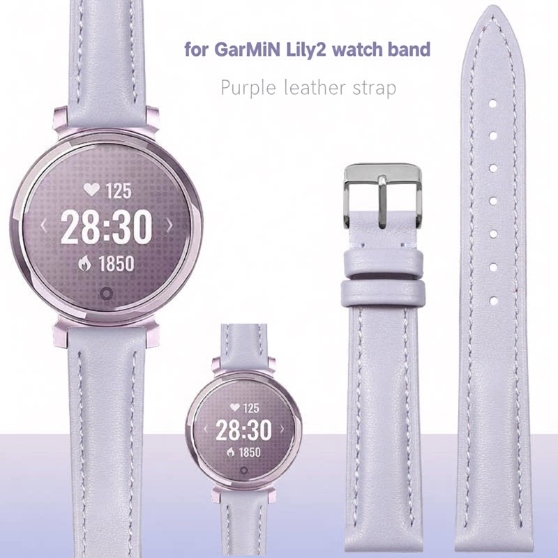 For Garmin Lily2 genuine leath - đánh giá và giá Smartwatch Purple Watches For Women