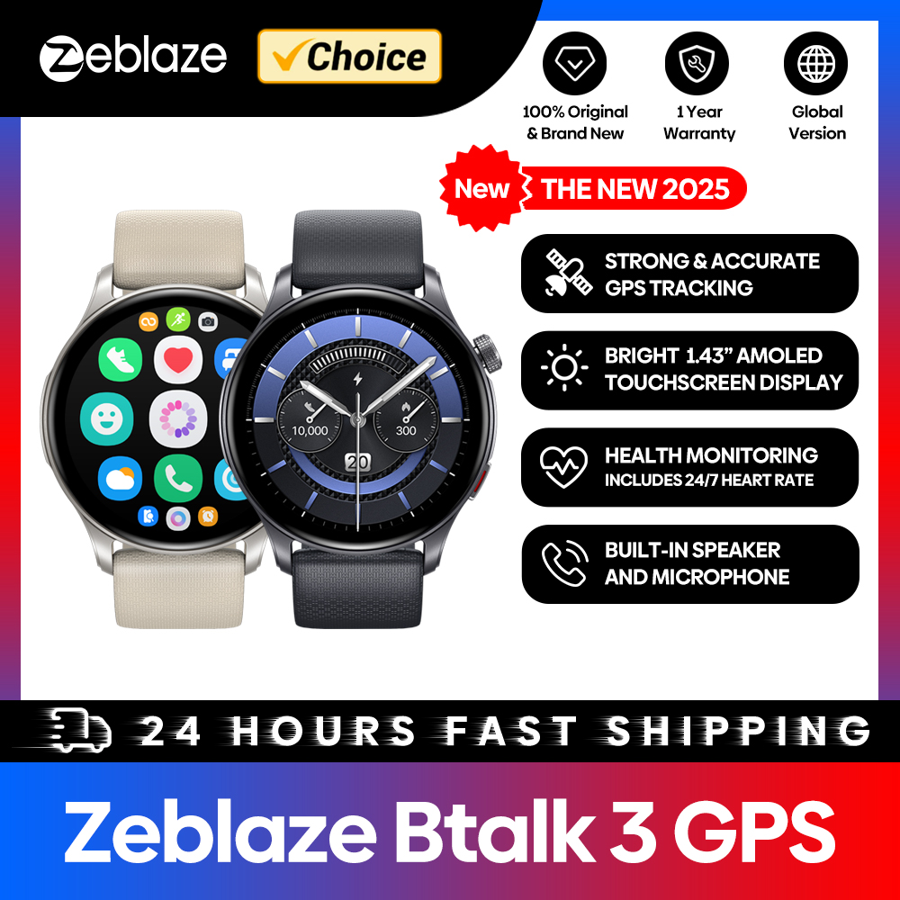 New Zeblaze Btalk 3 GPS Smartw - đánh giá và giá Hybrid Smartwatch