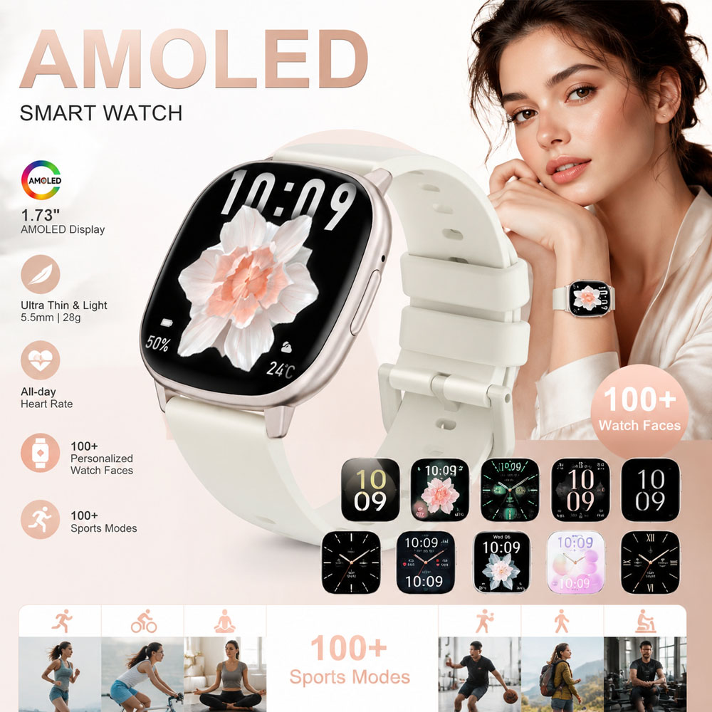 HD17 AIR AMOLED Fashion Smartw - đánh giá và giá Smartwatch Stylish Watches For Women