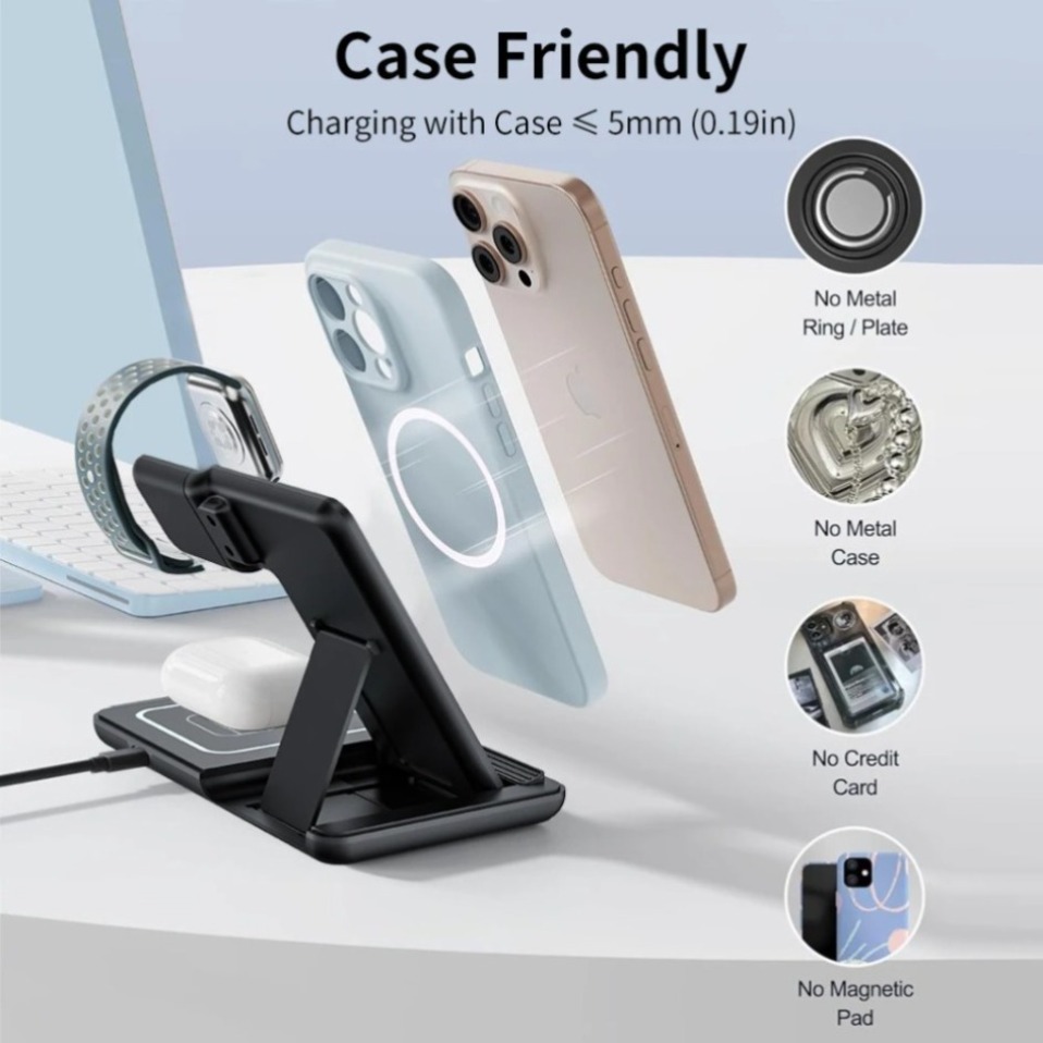 Night LED Light 3 In 1 Wireles - đánh giá và giá Smartwatch Watches Compatible With Iphone