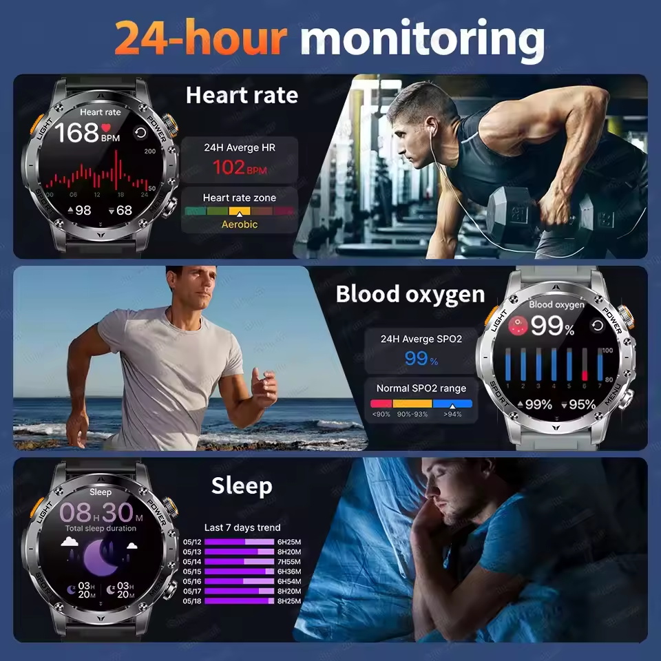2025New Outdoor Military 1000m - đánh giá và giá Smartwatch Military Watches For Men