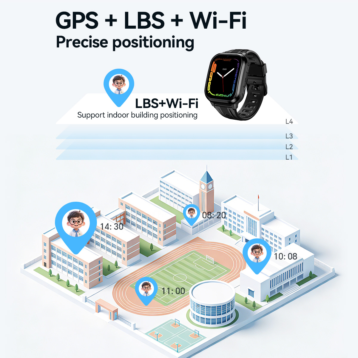 HOCO Y108 1.69inch HD LCD Curv - đánh giá và giá Smartwatch Watches For Kid Boy Waterproof