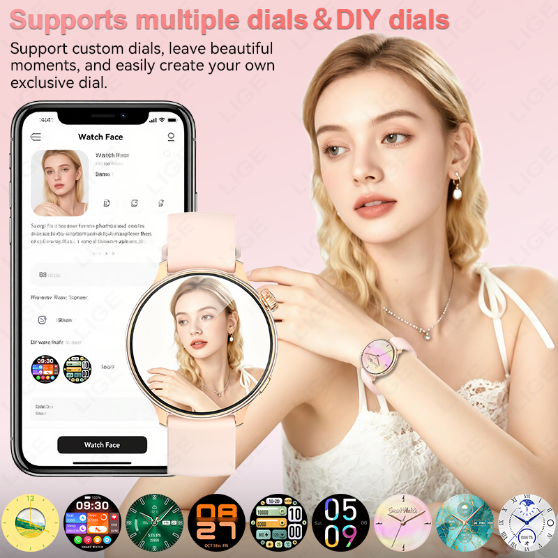 LIGE Stylish Round Women Smart - đánh giá và giá Smartwatch Stylish Watches For Women